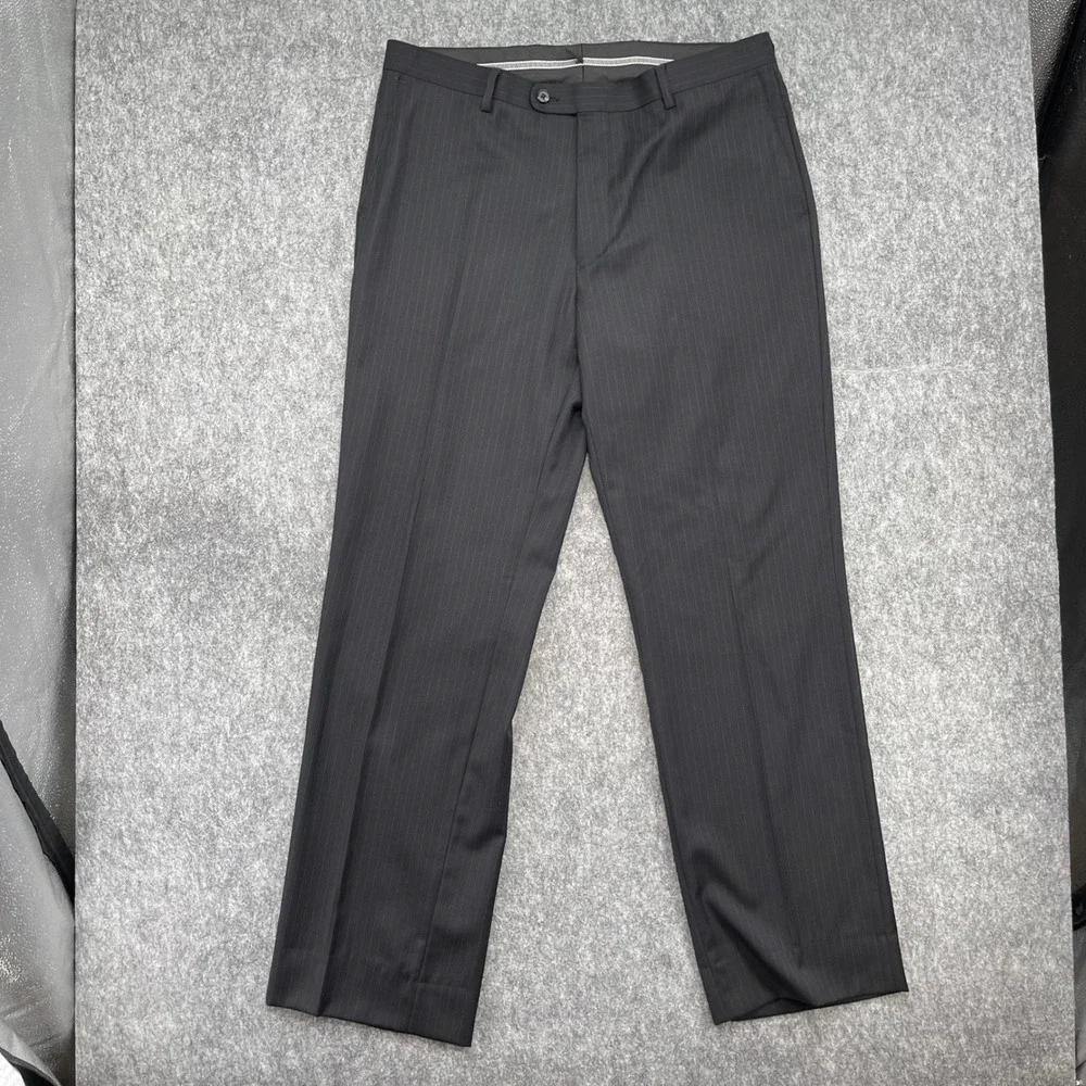 Giorgio by Giorgio Cosani Suit Mens 42L 34W Black Wool Cashmere Blazer Pants